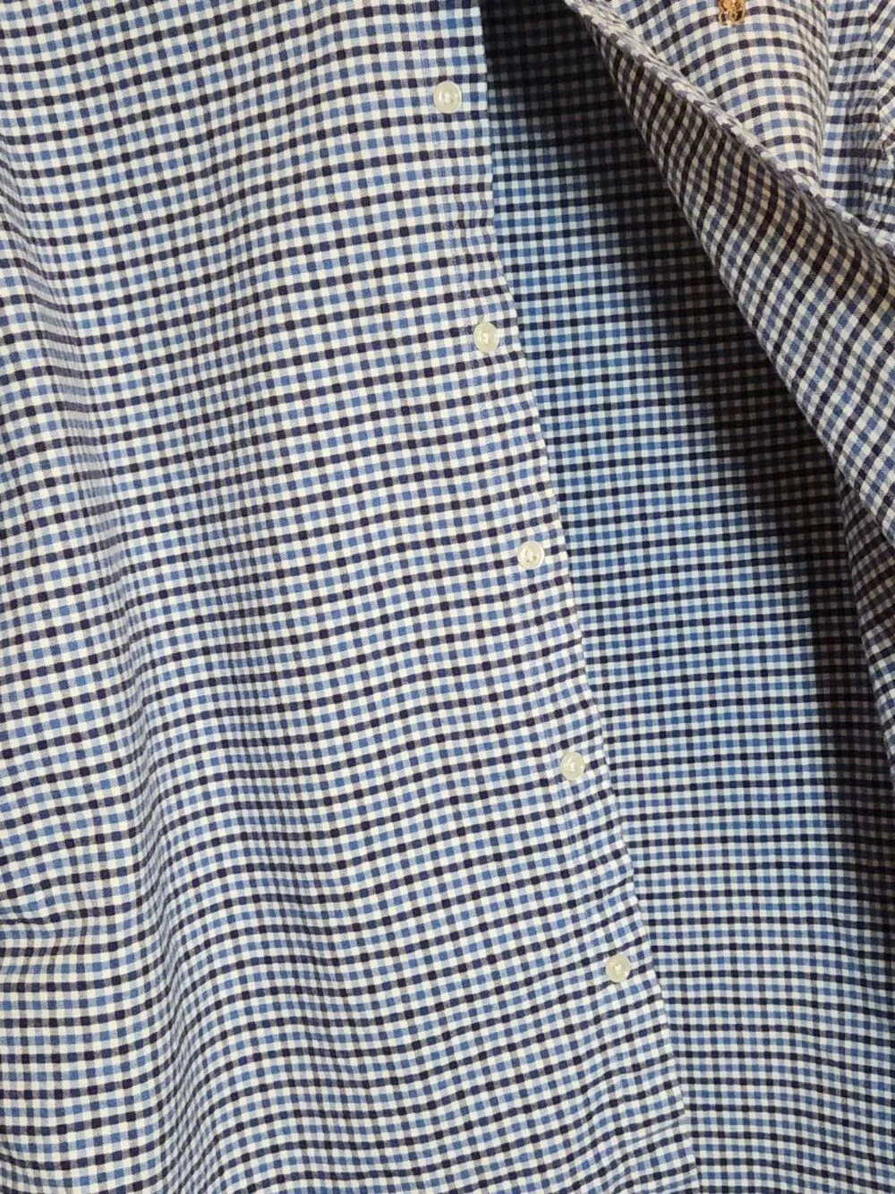 Ralph Lauren Blue/White Plaid Button Up  XXL